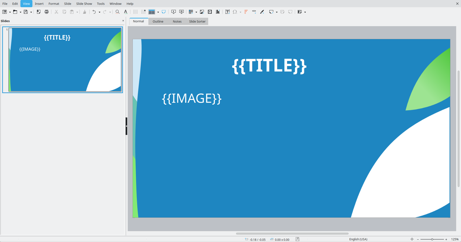 Own Template Example